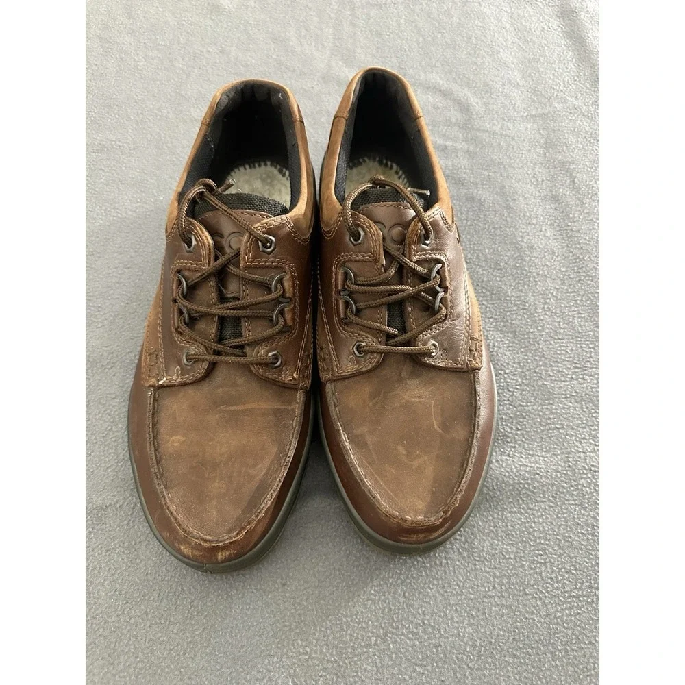 Ecco Track II GTX Gore-Tex Waterproof Low-Top Hikers Brown EU 44 US 10.5 EUC